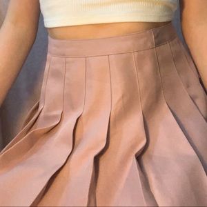 Forever 21 light pink ruffle tennis skirt